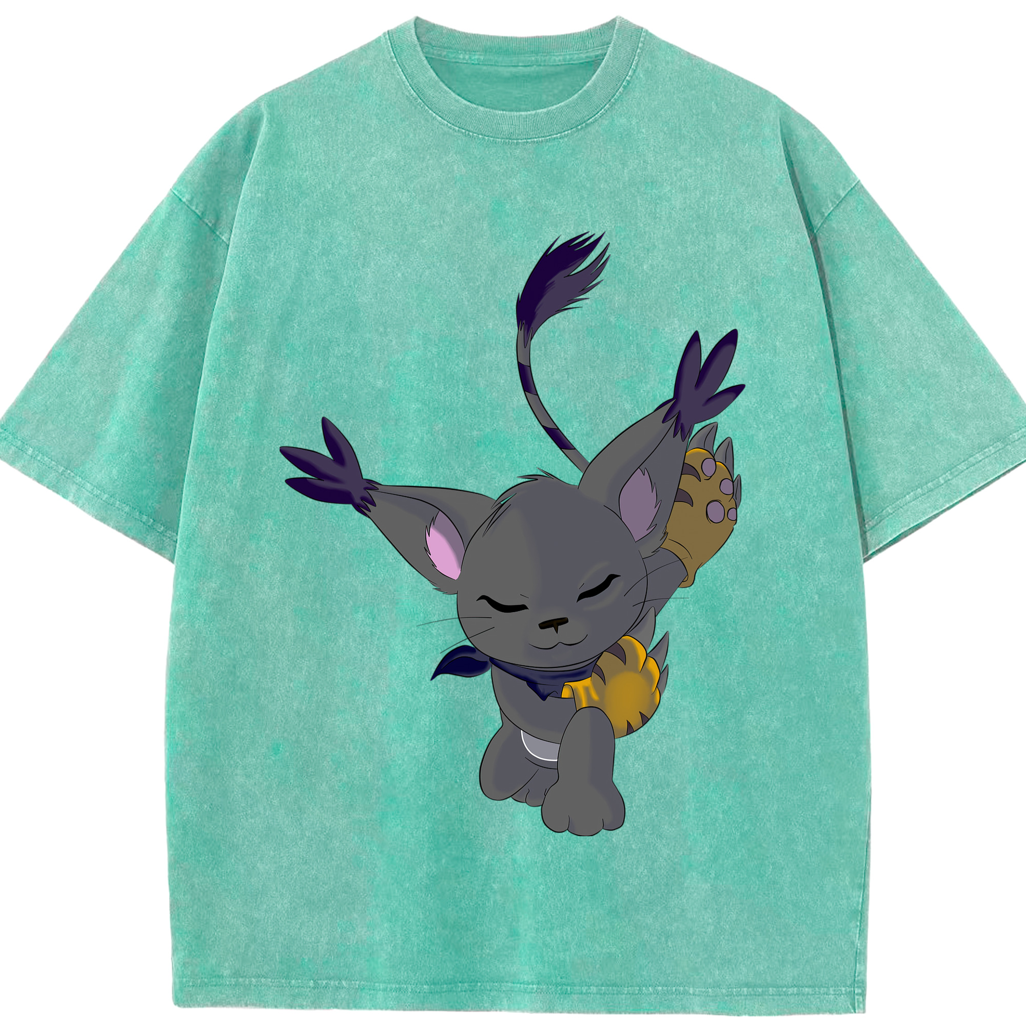 （画像用） Digimon デジタルモンスター/デジモン 綿100% ヴィンテージ風 半袖Tシャツ（フロントプリント）